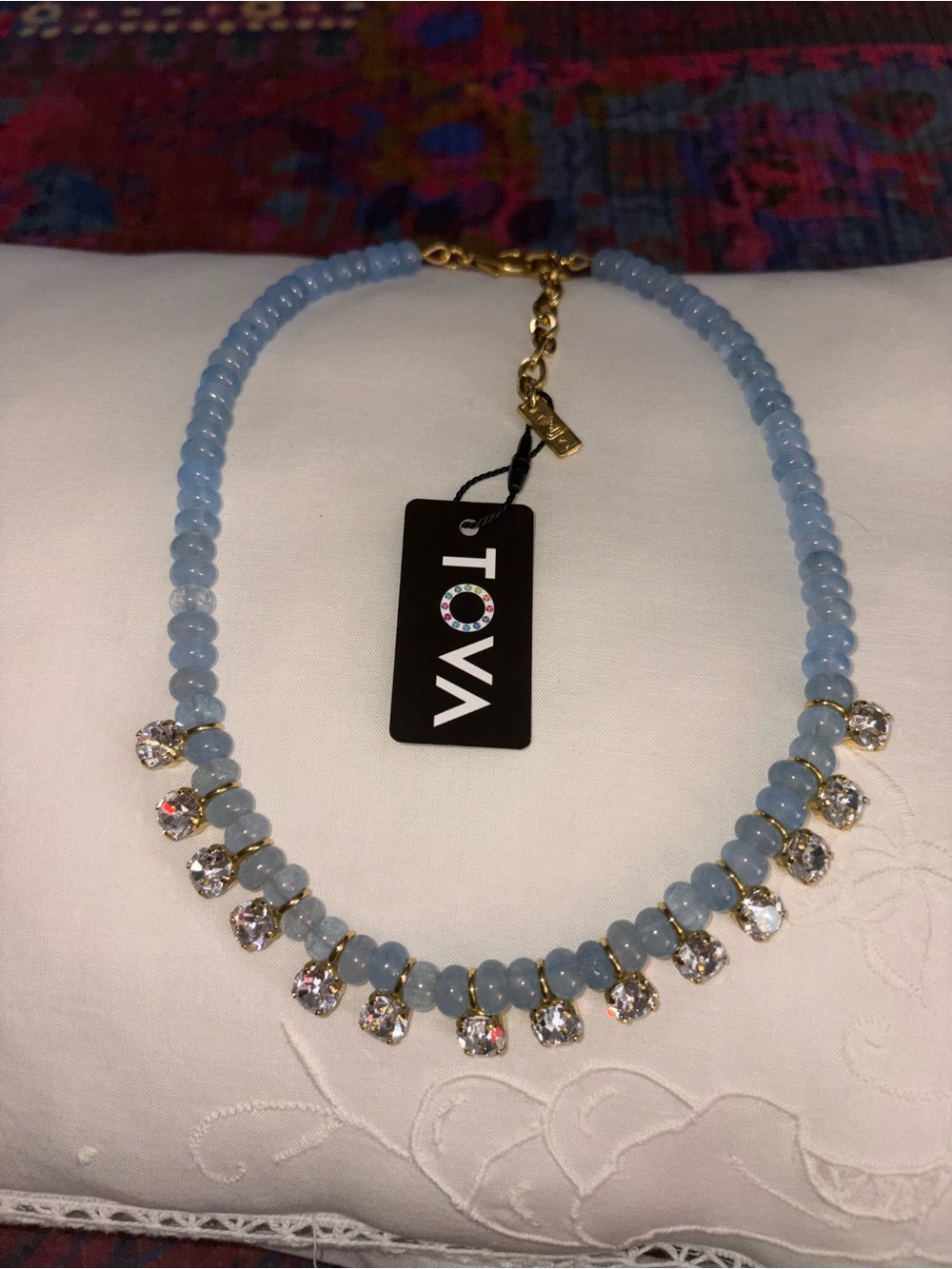 TOVA Bonnie Beaded Pendant Necklace In Fairy Dust Nimblu NWT - Picture 5 of 12